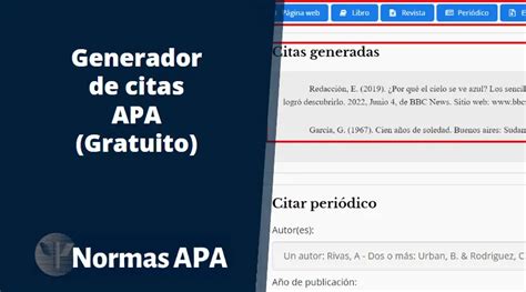 citar en apa ia|Generador de citas gratuito: APA, MLA y estilo Chicago